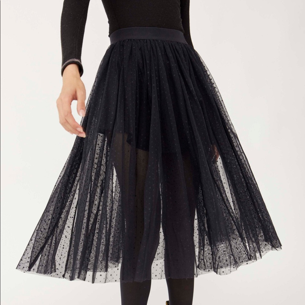 Tulle Midi Skirt